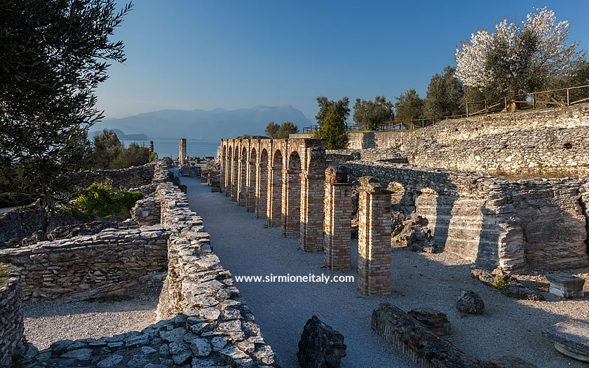 The Roman ruins at the end of the Sirmione peninsula