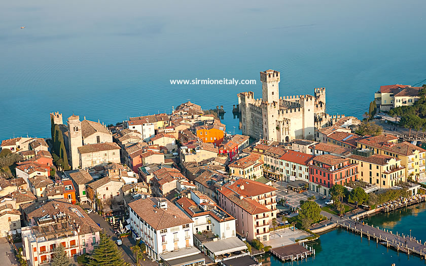 The old town of Sirmione on Lake Garda
